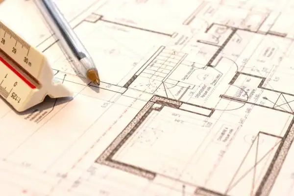 Image of architect Wombwell drawings